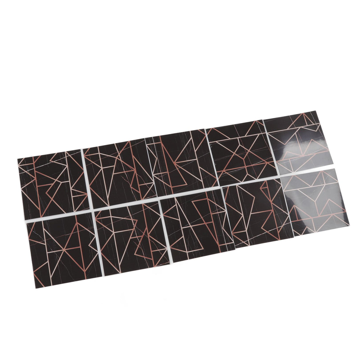 10pcs Tile Sticker 15x15cm 3D Self Adhesive Backing Waterproof Oil Proof Decorative 0.26mm Thicker PVC Tile Decals