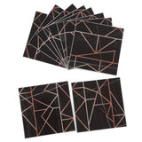 10pcs Tile Sticker 15x15cm 3D Self Adhesive Backing Waterproof Oil Proof Decorative 0.26mm Thicker PVC Tile Decals - Rear View