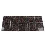 10pcs Tile Sticker 15x15cm 3D Self Adhesive Backing Waterproof Oil Proof Decorative 0.26mm Thicker PVC Tile Decals - Close-Up Angle