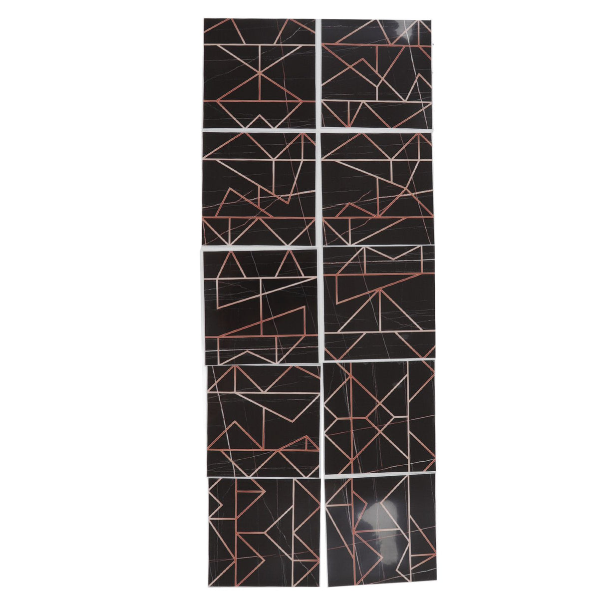 10pcs Tile Sticker 15x15cm 3D Self Adhesive Backing Waterproof Oil Proof Decorative 0.26mm Thicker PVC Tile Decals