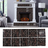 10pcs Tile Sticker 15x15cm 3D Self Adhesive Backing Waterproof Oil Proof Decorative 0.26mm Thicker PVC Tile Decals - Extra Image