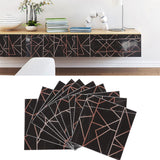 10pcs Tile Sticker 15x15cm 3D Self Adhesive Backing Waterproof Oil Proof Decorative 0.26mm Thicker PVC Tile Decals - Extra Image