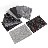 Craft Fabric Soft Prevent Pilling Printing Cuttable Cotton DIY Sewing Fabric Cloth for Quilting Scrapbooking 10 Colors - Front View
