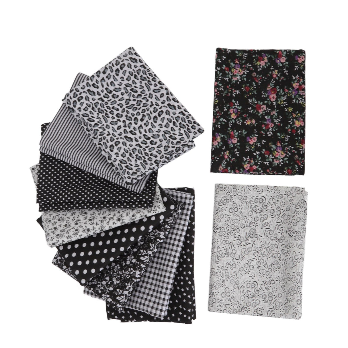 Craft Fabric Soft Prevent Pilling Printing Cuttable Cotton DIY Sewing Fabric Cloth for Quilting Scrapbooking 10 Colors