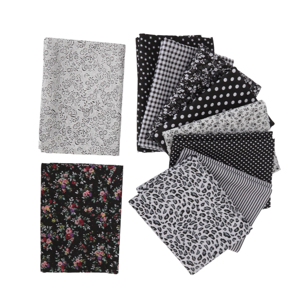 Craft Fabric Soft Prevent Pilling Printing Cuttable Cotton DIY Sewing Fabric Cloth for Quilting Scrapbooking 10 Colors
