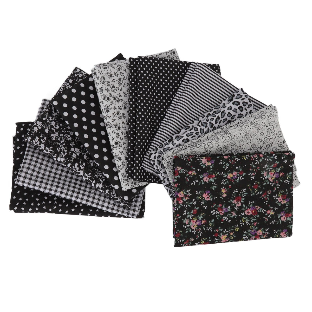 Craft Fabric Soft Prevent Pilling Printing Cuttable Cotton DIY Sewing Fabric Cloth for Quilting Scrapbooking 10 Colors