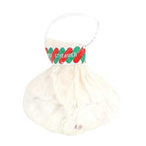 Streamer Popper Hand Throw Paper Cracker 30 Stripes Confetti Decor for Party Home Pull Ring White