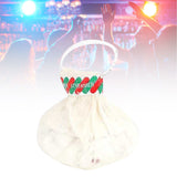 Streamer Popper Hand Throw Paper Cracker 30 Stripes Confetti Decor for Party Home Pull Ring White
