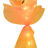 Luminous Balloon Rose Bouquet Transparent Ball Bouquet Valentines Day Gifts with Gauze Paperboard Full Set Pink