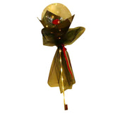 Luminous Balloon Rose Bouquet Transparent Ball Bouquet Valentines Day Gifts with Gauze Paperboard Full Set Red