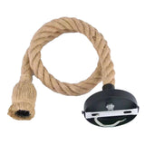 Pendant Light Hemp Rope Retro Industrial Style Hanging Lamp Ceiling Lamp Jute Rope for Clothes Shop Coffee Shop Bar Restaurant Single Head 2m