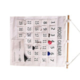 Numbered Calendar Pocket Chart Cotton and Linen Morning Check Classroom Pocket Chart Calendar Wall Hanging Organizer Large 31 Pockets