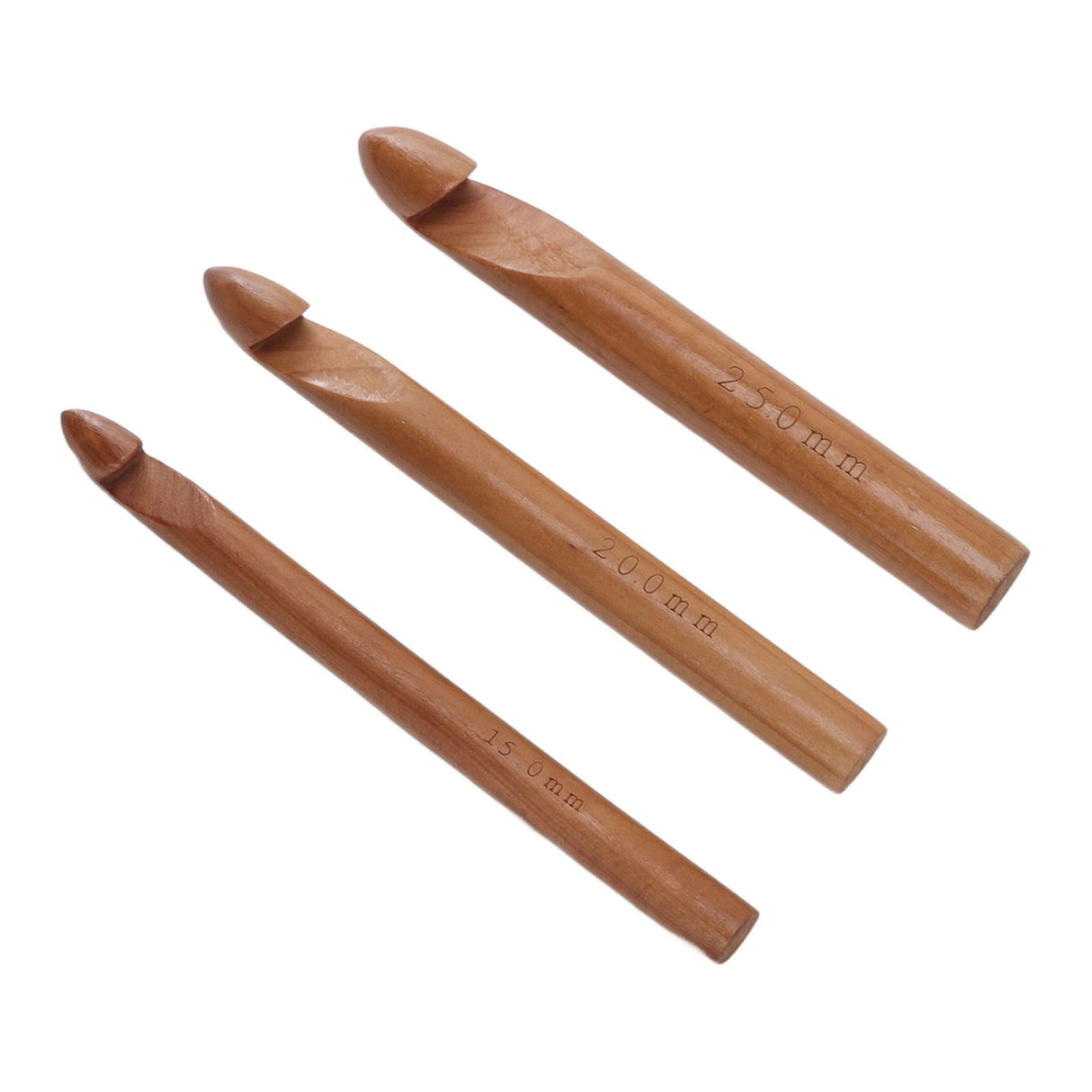 Single Head Wooden Crochet Hooks 25mm 20mm 15mm Crochet Hook for Sweaters Hats Scarves Gloves