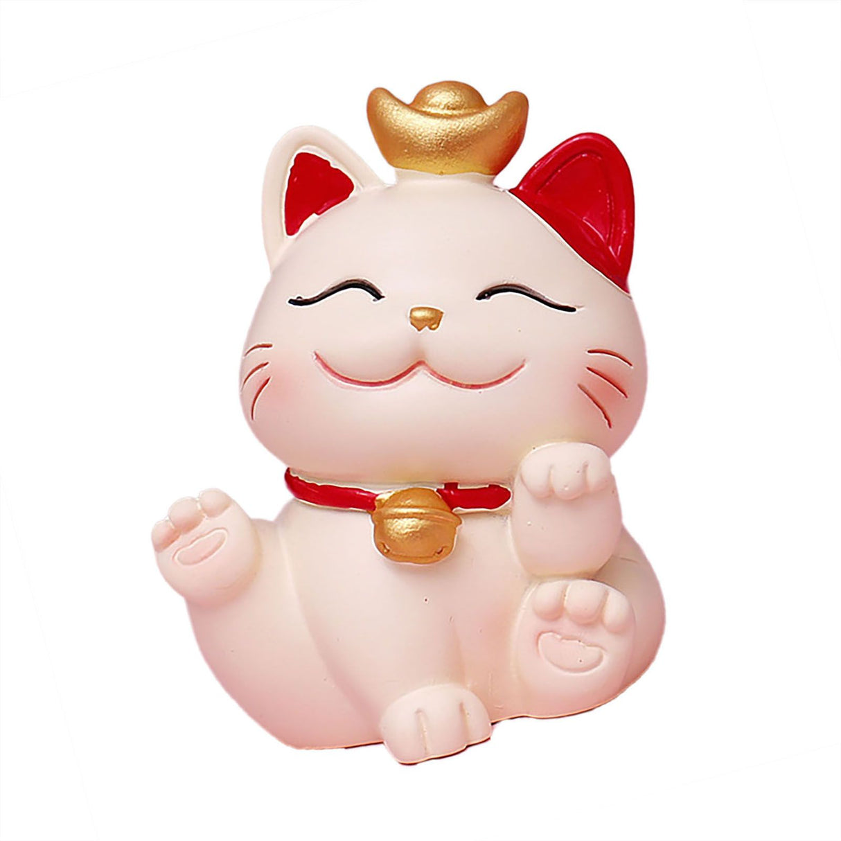 Lucky Cat Ornament Synthetic Resin Fortune Cat Statue Decoration for Home Living Room SJ0001 1