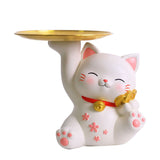 Porch Ornaments Light Luxury High Grade Storage Ornaments Living Room Desktop Decoration Gold Coin Cat 22x17x18.5cm/8.7x6.7x7.3in