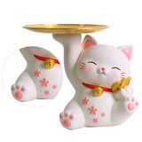 Porch Ornaments Light Luxury High Grade Storage Ornaments Living Room Desktop Decoration Gold Coin Cat 22x17x18.5cm/8.7x6.7x7.3in