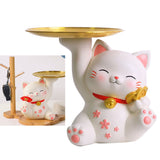 Porch Ornaments Light Luxury High Grade Storage Ornaments Living Room Desktop Decoration Gold Coin Cat 22x17x18.5cm/8.7x6.7x7.3in