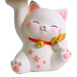 Porch Ornaments Light Luxury High Grade Storage Ornaments Living Room Desktop Decoration Gold Coin Cat 22x17x18.5cm/8.7x6.7x7.3in - Low Angle