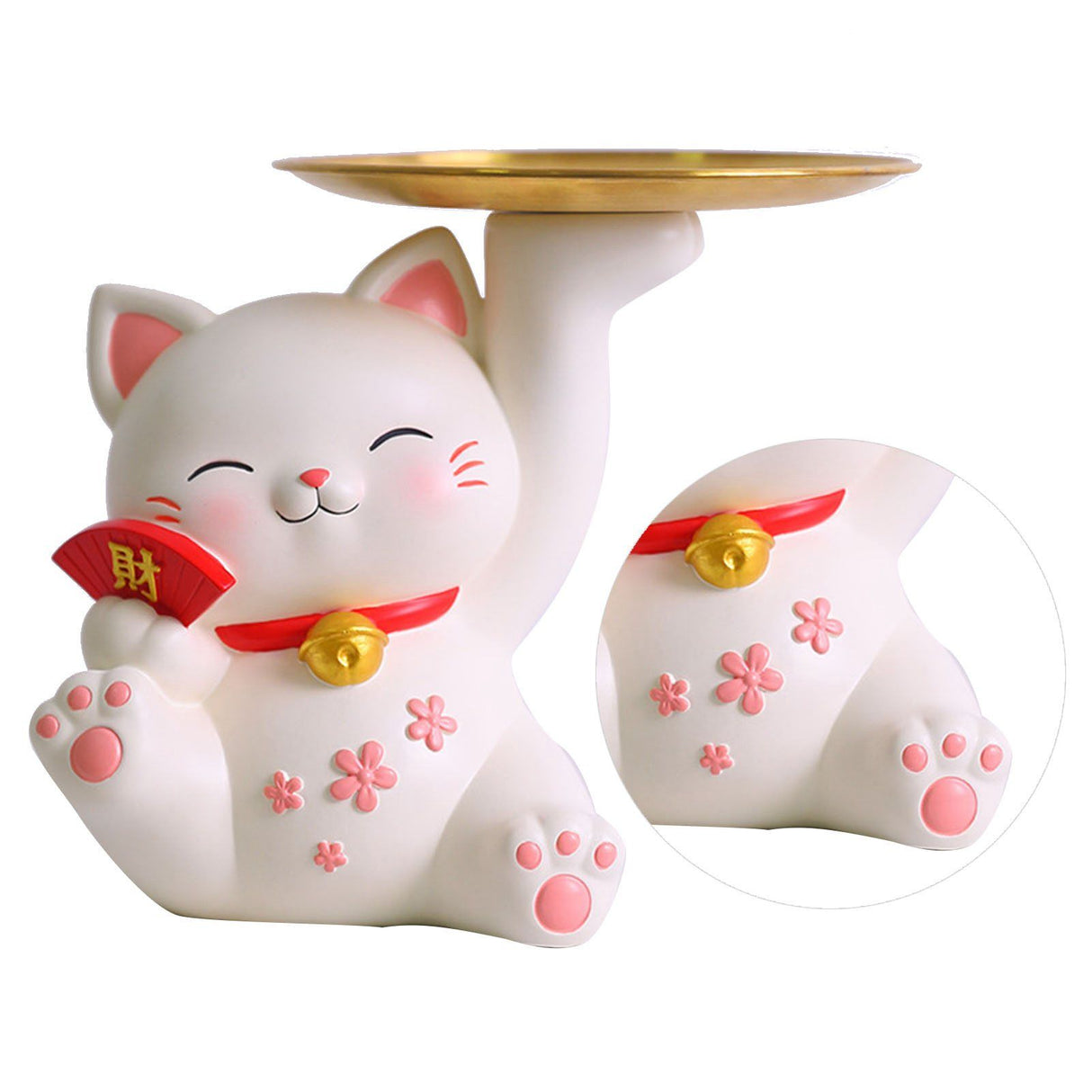 Porch Ornaments Light Luxury High Grade Storage Ornaments Living Room Desktop Decoration Fortune Cat 22x17x18.5cm/8.7x6.7x7.3in