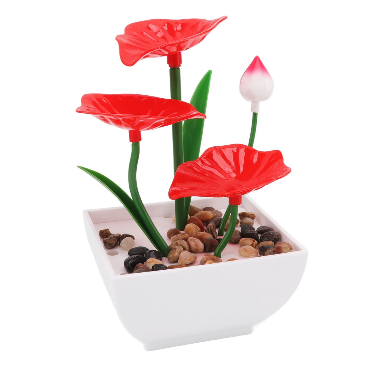 Desktop Fountain Ornament Indoor Small DIY Tabletop Circulating Waterfall Decoration for Office Living Room AU Plug 220-240V