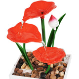 Desktop Fountain Ornament Indoor Small DIY Tabletop Circulating Waterfall Decoration for Office Living Room AU Plug 220-240V - Extra Image