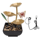 Tabletop Fountain Small Circulating Water Ornaments Indoor Waterfall for Office and Living Room AU Plug 220-240V