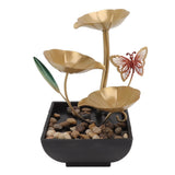 Tabletop Fountain Small Circulating Water Ornaments Indoor Waterfall for Office and Living Room AU Plug 220-240V - Front View