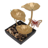 Tabletop Fountain Small Circulating Water Ornaments Indoor Waterfall for Office and Living Room AU Plug 220-240V - 45-Degree Angle