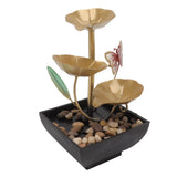 Tabletop Fountain Small Circulating Water Ornaments Indoor Waterfall for Office and Living Room AU Plug 220-240V - Close-Up Angle