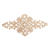4Pcs Wood Corner Applique Decorative Carved Corner Onlay Applique for Cabinet Door Bed Wardrobe Furniture Decoration - Extra Image
