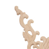4Pcs Wood Corner Applique Decorative Carved Corner Onlay Applique for Cabinet Door Bed Wardrobe Furniture Decoration - Extra Image