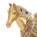 Horse Standing Statue Rearing Art Figurine Decorative Sculpture Home Decor Accent Piece Ornament - Extra Image