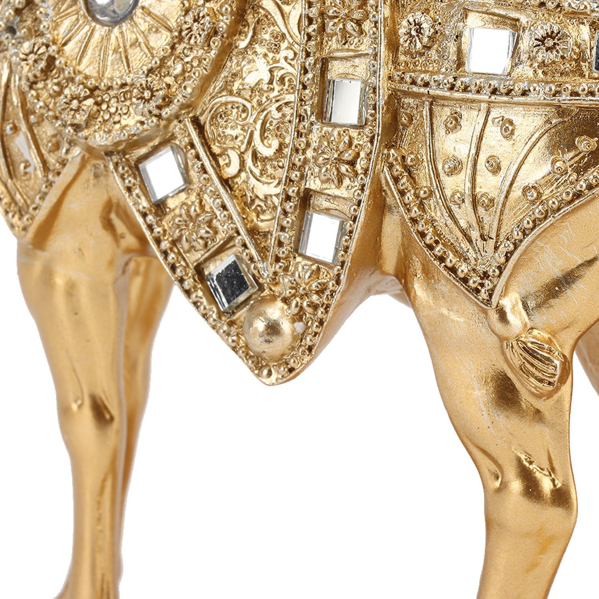 Horse Standing Statue Rearing Art Figurine Decorative Sculpture Home Decor Accent Piece Ornament