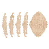 Wood Appliques European Style Exquisite Appearance Decorative Wood Carved Corner Onlay for Cabinet Door Decoration