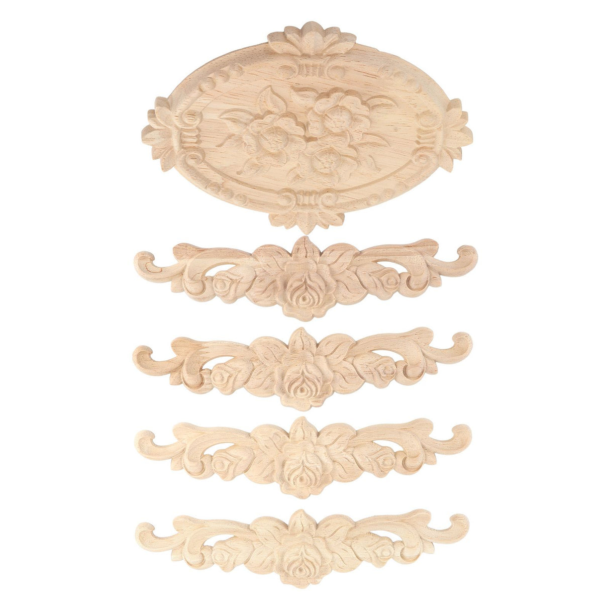 Wood Appliques European Style Exquisite Appearance Decorative Wood Carved Corner Onlay for Cabinet Door Decoration