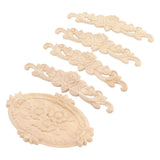 Wood Appliques European Style Exquisite Appearance Decorative Wood Carved Corner Onlay for Cabinet Door Decoration