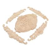 Wood Appliques European Style Exquisite Appearance Decorative Wood Carved Corner Onlay for Cabinet Door Decoration