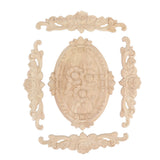 Wood Appliques European Style Exquisite Appearance Decorative Wood Carved Corner Onlay for Cabinet Door Decoration
