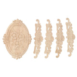 Wood Appliques European Style Exquisite Appearance Decorative Wood Carved Corner Onlay for Cabinet Door Decoration