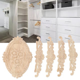 Wood Appliques European Style Exquisite Appearance Decorative Wood Carved Corner Onlay for Cabinet Door Decoration