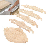 Wood Appliques European Style Exquisite Appearance Decorative Wood Carved Corner Onlay for Cabinet Door Decoration - Extra Image