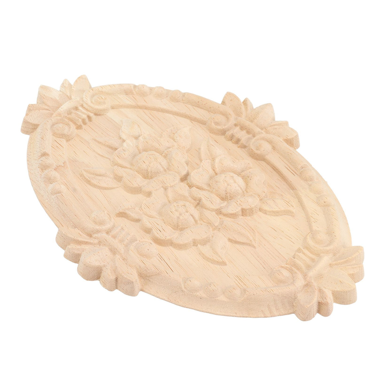 Wood Appliques European Style Exquisite Appearance Decorative Wood Carved Corner Onlay for Cabinet Door Decoration