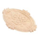 Wood Appliques European Style Exquisite Appearance Decorative Wood Carved Corner Onlay for Cabinet Door Decoration - Extra Image