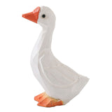 White Duck Ornaments Gypsum Lifelike Duck Figurine Decoration for Home Shooting Props - Front View