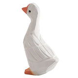White Duck Ornaments Gypsum Lifelike Duck Figurine Decoration for Home Shooting Props