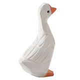 White Duck Ornaments Gypsum Lifelike Duck Figurine Decoration for Home Shooting Props