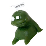 Clay Man Shaped Candle Cartoon Fragrant Candles Funny Ugly Cute Candle Souvenirs Fat Green