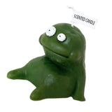 Clay Man Shaped Candle Cartoon Fragrant Candles Funny Ugly Cute Candle Souvenirs Fat Green - Top-Down View