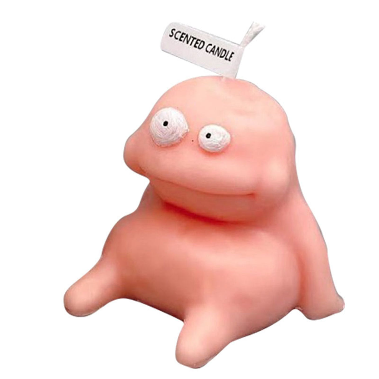 Clay Man Shaped Candle Cartoon Fragrant Candles Funny Ugly Cute Candle Souvenirs Fat Pink