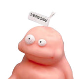 Clay Man Shaped Candle Cartoon Fragrant Candles Funny Ugly Cute Candle Souvenirs Fat Pink